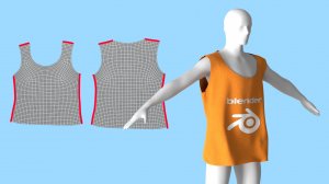 Сшивание ткани в Blender 3d. Альтернатива Marvelous Designer.