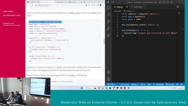 UD 10: NodeJS + Socket.io смотреть онлайн