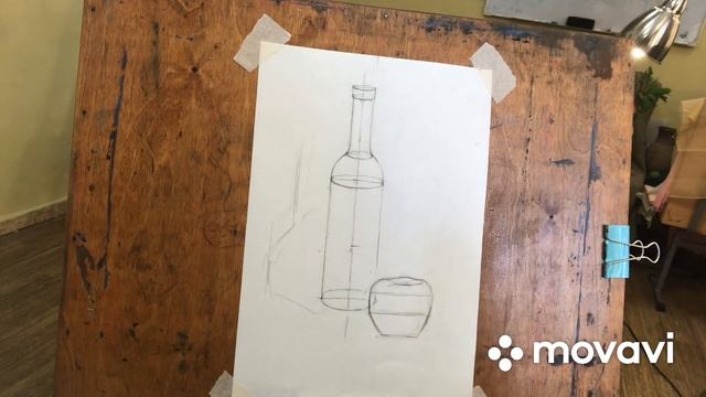 Натюрморт из двух предметов комбинированной формы. Часть 1. Федорова В. А. смотреть онлайн