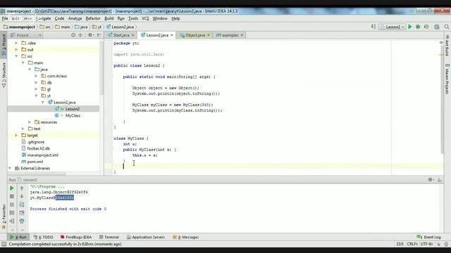 Object. toString, hashCode, equals смотреть онлайн