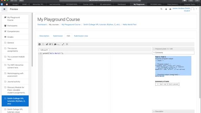 Virtual Programming Lab for "Hello World" in Python смотреть онлайн