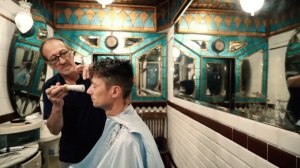 💈 Haircut In Historic Art Nouveau Barbershop | Antica Barberia Giacalone Genova Italy