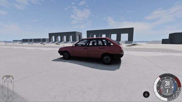 ТЕСТ ПОДВЕСКИ НА РУССКОМ АВТОПРОМЕ! (BeamNG Drive) смотреть онлайн