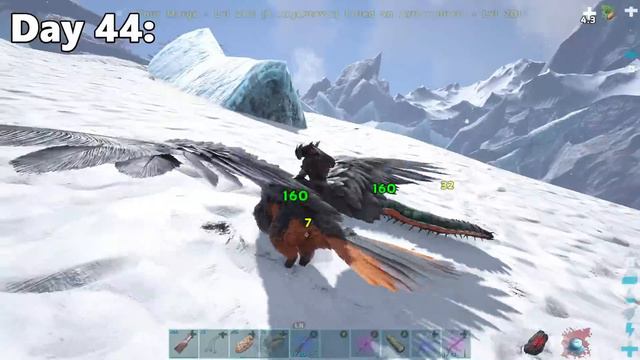 I Survived 100 Days of Hardcore in ARKs Coldest Biome...Here's What Happened... смотреть онлайн