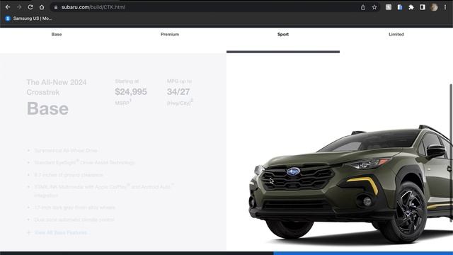 2024 Subaru Crosstrek Configurator - First Look (FIRST ON YOUTUBE!) смотреть онлайн