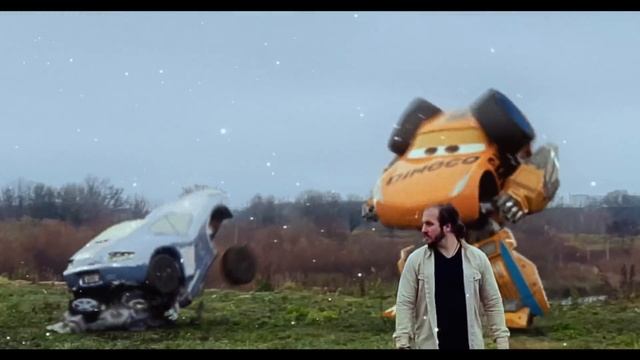 Lightning McQueen TRANSFORMERS in Real Life on Road cars PIXAR all смотреть онлайн