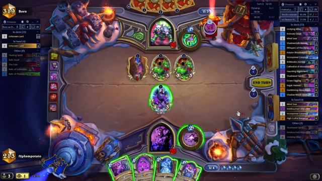 Hearthstone 53 #213 LEGEND ladder Undead priest VS demon hunter (Just abouts!) смотреть онлайн
