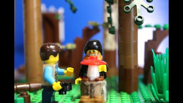 Это мой гриб, я его ем! (Лего анимация). This is my mushroom, I'm eating it! (Lego animation) смотреть онлайн