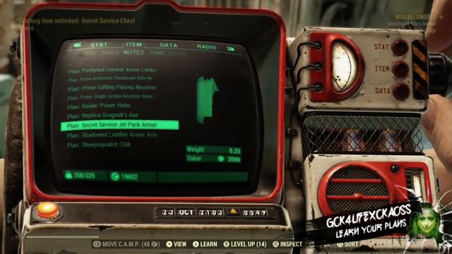 Fallout 76: How To Craft The Secret Service Jetpack Armor | Tutorial смотреть онлайн