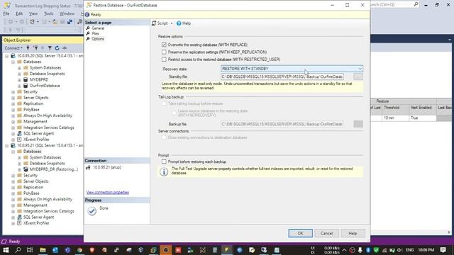 Configuring log shipping in MS SQL 2019 Server смотреть онлайн