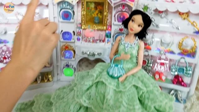 Barbie Rapunzel Cinderella Elsa Snow White Doll Dress Up Gaun Boneka Barbie Vestido De Boneca