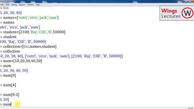 List in Python - Wings Lectures смотреть онлайн