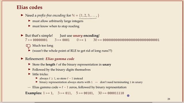 COMP526 (Fall 2022) 7-6 §7.5 Run-length encoding смотреть онлайн