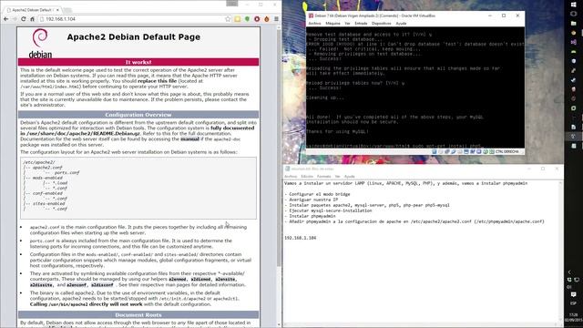 Tutorial instalar servidor web LAMP Apache + MySQL + PHP y phpMyAdmin en VM Linux Debian смотреть онлайн