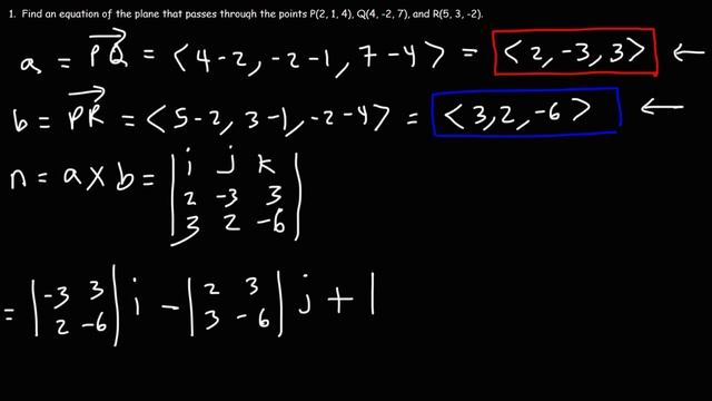 How To Find The Equation of a Plane Given Three Points смотреть онлайн