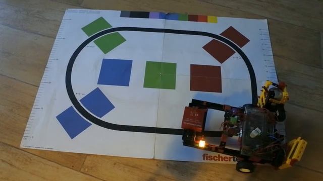 fischertechnik driving robot Mydfir #34: Line sensors, sonar, Python, algorithm, data, objects, lam смотреть онлайн
