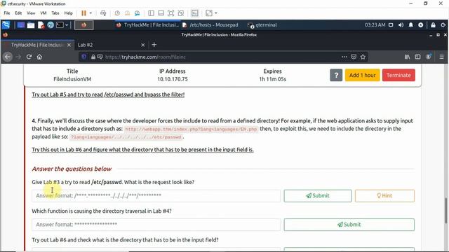 (File Inclusion TryHackMe) Local File Inclusion [LFI] Vulnerability FileInclusionVM walkthrough THM смотреть онлайн