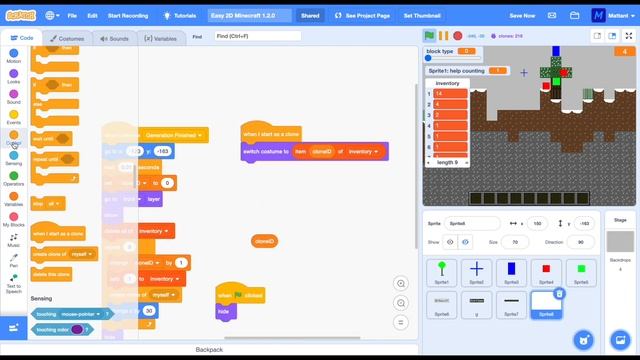 Scratch: 2D Minecraft (Easy) Tutorial (Ep.6) смотреть онлайн
