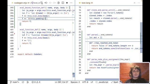 Compile-to-JS language from scratch | Ep 9 More bootstrapping the parser смотреть онлайн