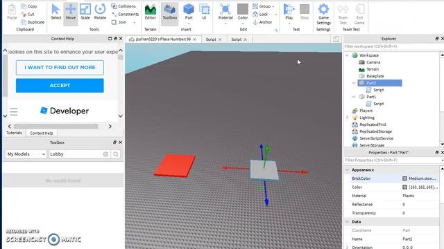 [Roblox Studio] How to make a teleport pad (Script In Desc) смотреть онлайн
