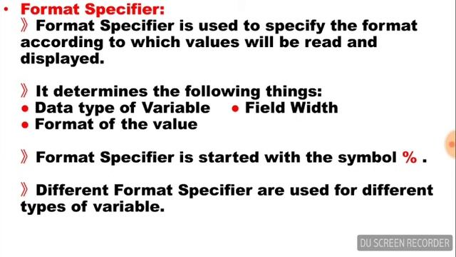 Format Specifier | Types Of Format Specifier | Lecture in Urdu/Hindi смотреть онлайн
