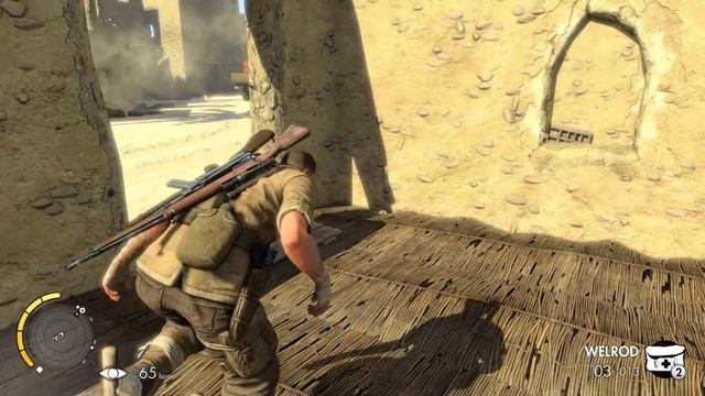 Sniper Elite 3 pc Mission 5: Siwa Oasis - Kill the Officer смотреть онлайн