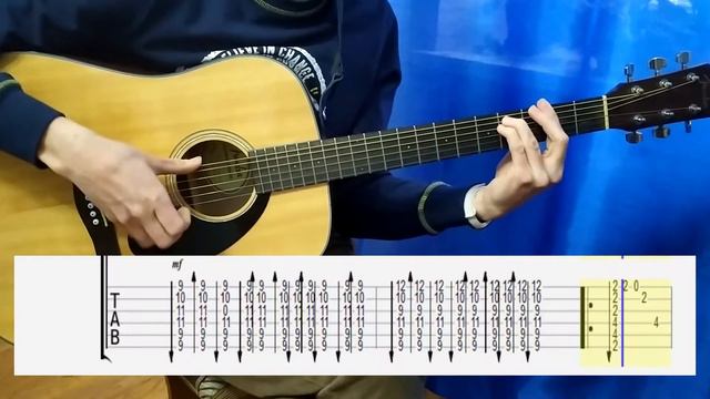 Кино - Место для шага вперёд (acoustic cover + разбор) смотреть онлайн