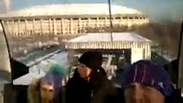Канатная дорога с Воробьевых гор , до Лужников смотреть онлайн