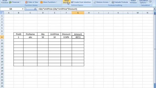 Define Name Excel 2007 смотреть онлайн