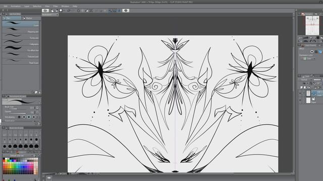 【TUTORIAL】How to Mirror Draw in Clip Studio Paint - Design By Stavri смотреть онлайн