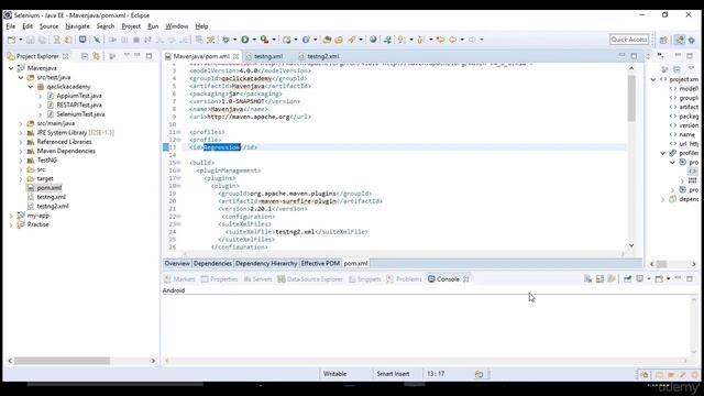 8 Switching the Tests with Maven profiling смотреть онлайн