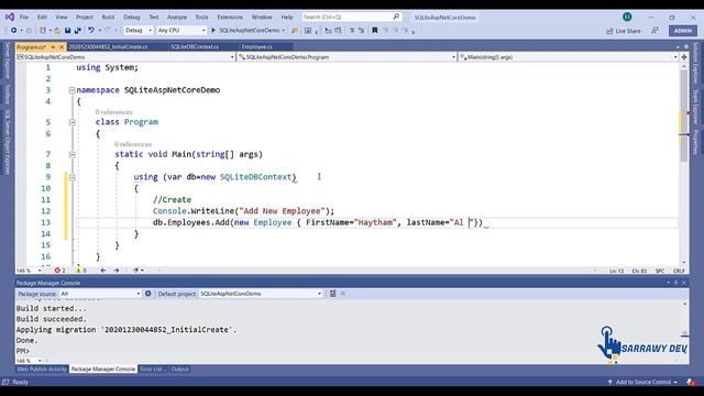 ASP.Net Core MVC - Use SQLite With Entity Framework Core смотреть онлайн