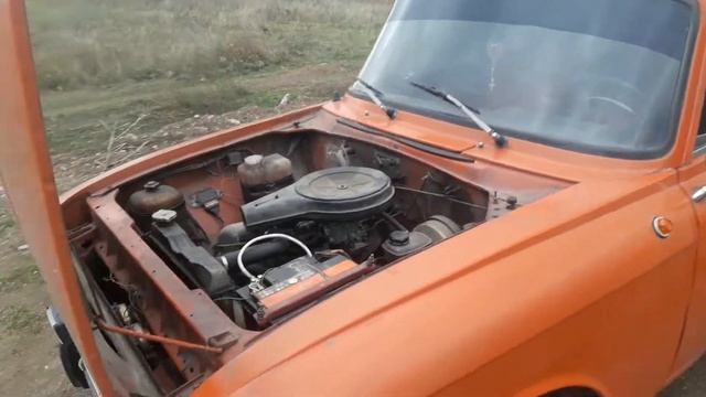 ИЖ Москвич 412 ИЭ-028 - работа двигателя на родном карбюраторе. смотреть онлайн