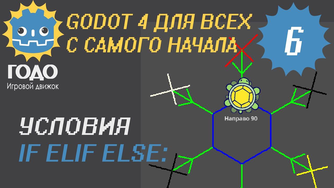 N6 Ветвление в GODOT 4 | If Elif Else