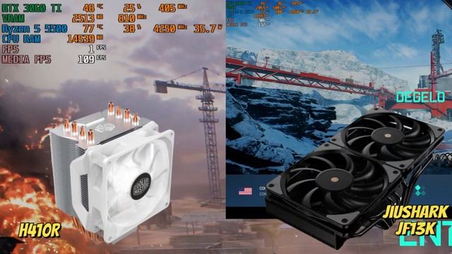 Teste De Temperatura Jiushark JF13K Diamond #pcgamer #aircooler