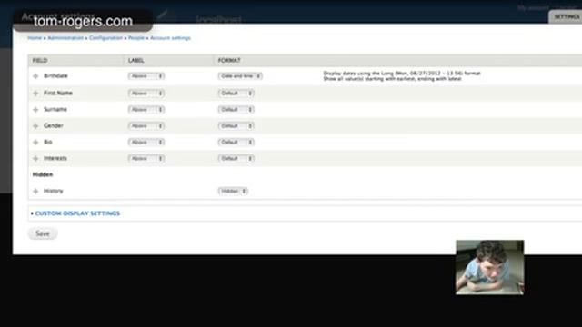 Drupal Tutorial: User Profile Configuration смотреть онлайн