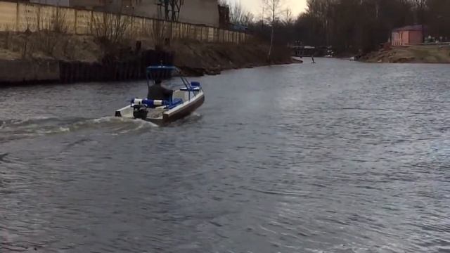 AMG RIB 420 full metal, Риб из АМг с алюминиевым баллоном смотреть онлайн