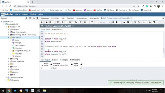 Is Null & not is null function in postgresql смотреть онлайн
