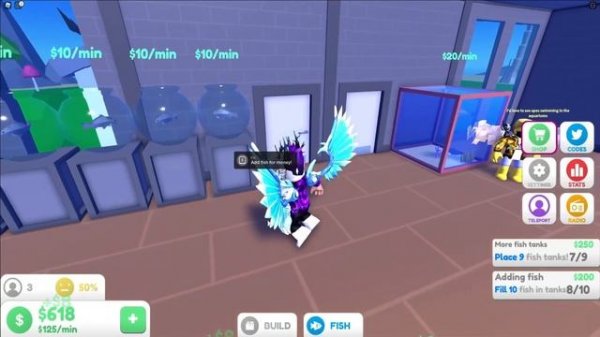 (2021) ALL *NEW* SECRET OP CODES! My Fish Store Tycoon Roblox