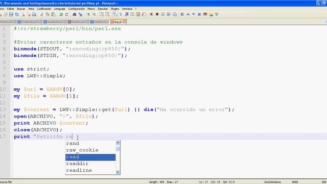 Tutorial de Perl parte 27 - LWP::Simple: Obtener contenido de sitios web смотреть онлайн