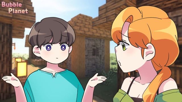 Steve And Cute Creeper's - First Meeting | Minecraft Anime