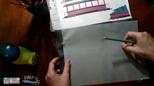Tracing Paper and Graphite Paper with Steam Train - Grafton Celebration of Art смотреть онлайн