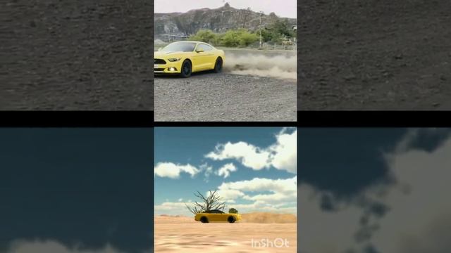 Ford Mustang GT drift real vs game @scout #viral #youtubeshorts #scout смотреть онлайн