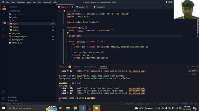 TUTORIAL GET API DENGAN REACT JS смотреть онлайн