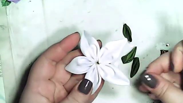 Зажимы для волос своими руками\DIY ribbon flower easy смотреть онлайн