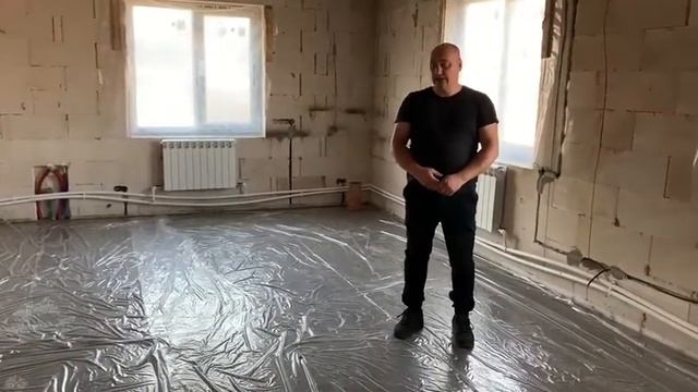 Полусухая стяжка в Подольске, отзыв о компании Велес Строй смотреть онлайн