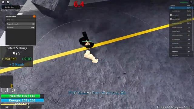 Roblox SCRIPT GUI My Hero Mania - Auto Farm | Auto Spin Updated Script смотреть онлайн