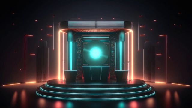 3d professional stage lighting show / neon light effects / cd disk player music background video 4k смотреть онлайн