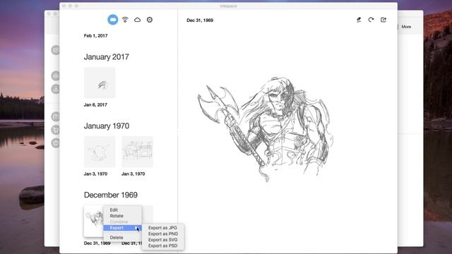 Exporting files in Inkspace to SVG смотреть онлайн