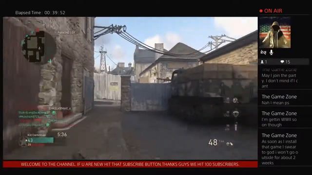 Call of duty ww2 Live stream!(Lets hit 150 subscribers at 9 prestige ) смотреть онлайн